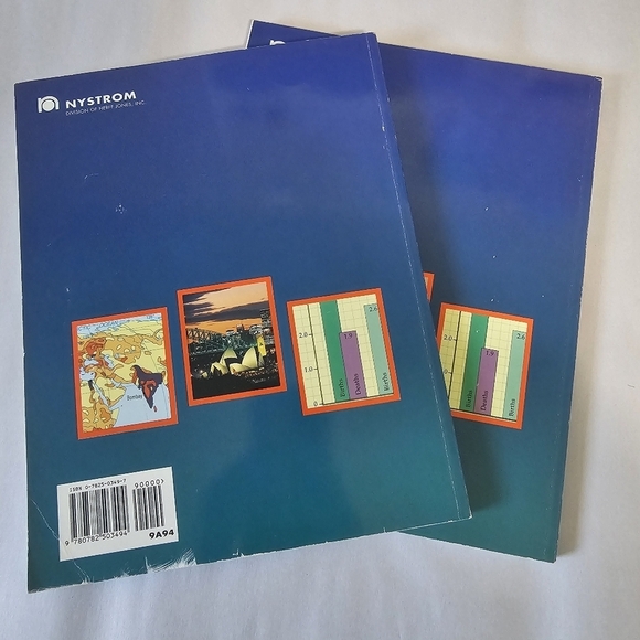 1994‎ The Nystrom Desk Atlas Paperback By Staff of Publisher - Set Of 2 - Picture 2 of 10